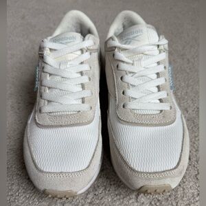 Reebok White and Light Blue Athletic Shoes